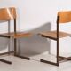 Vintage chaise longues (circa 1950). Set of 4 pieces