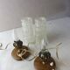 Pairs of old bedside lamps, art deco, vintage