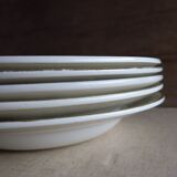 5 deep plates Golden Frise Digoin and Sarreguemine