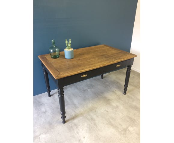 Farm table with drawers