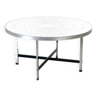 Vintage ceramic mosaic coffee table by Heins Lilienthal, 1960s