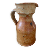 Handmade stoneware pitcher