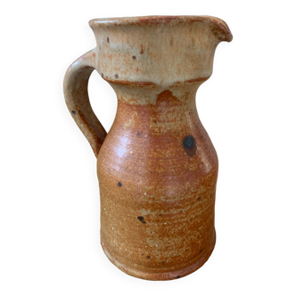 Handmade stoneware pitcher