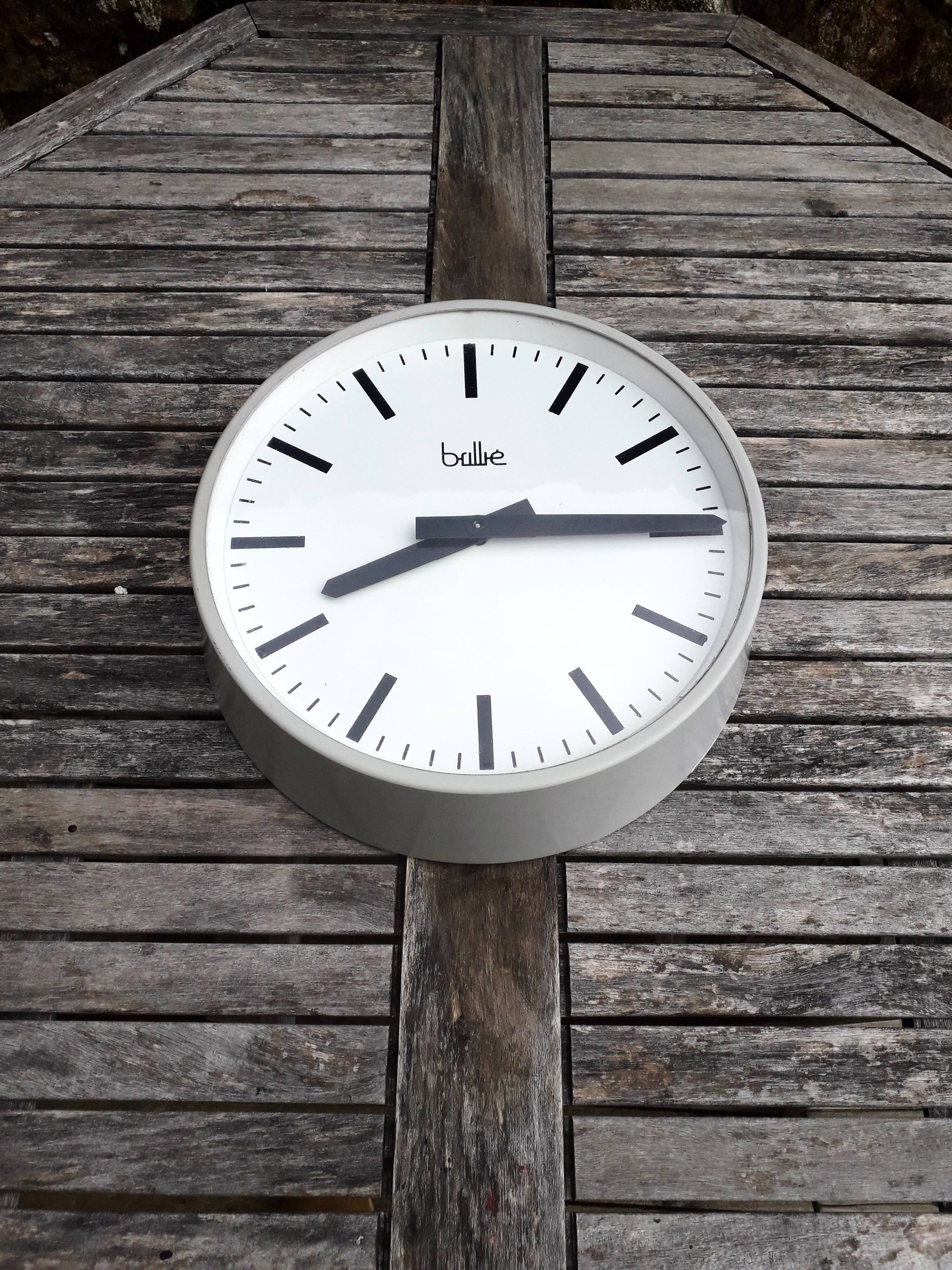 Brillié factory / industrial wall clock - satellite - 1950s