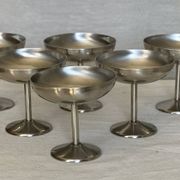 Service de 6 coupes à glace guy degrennes vintage 1980