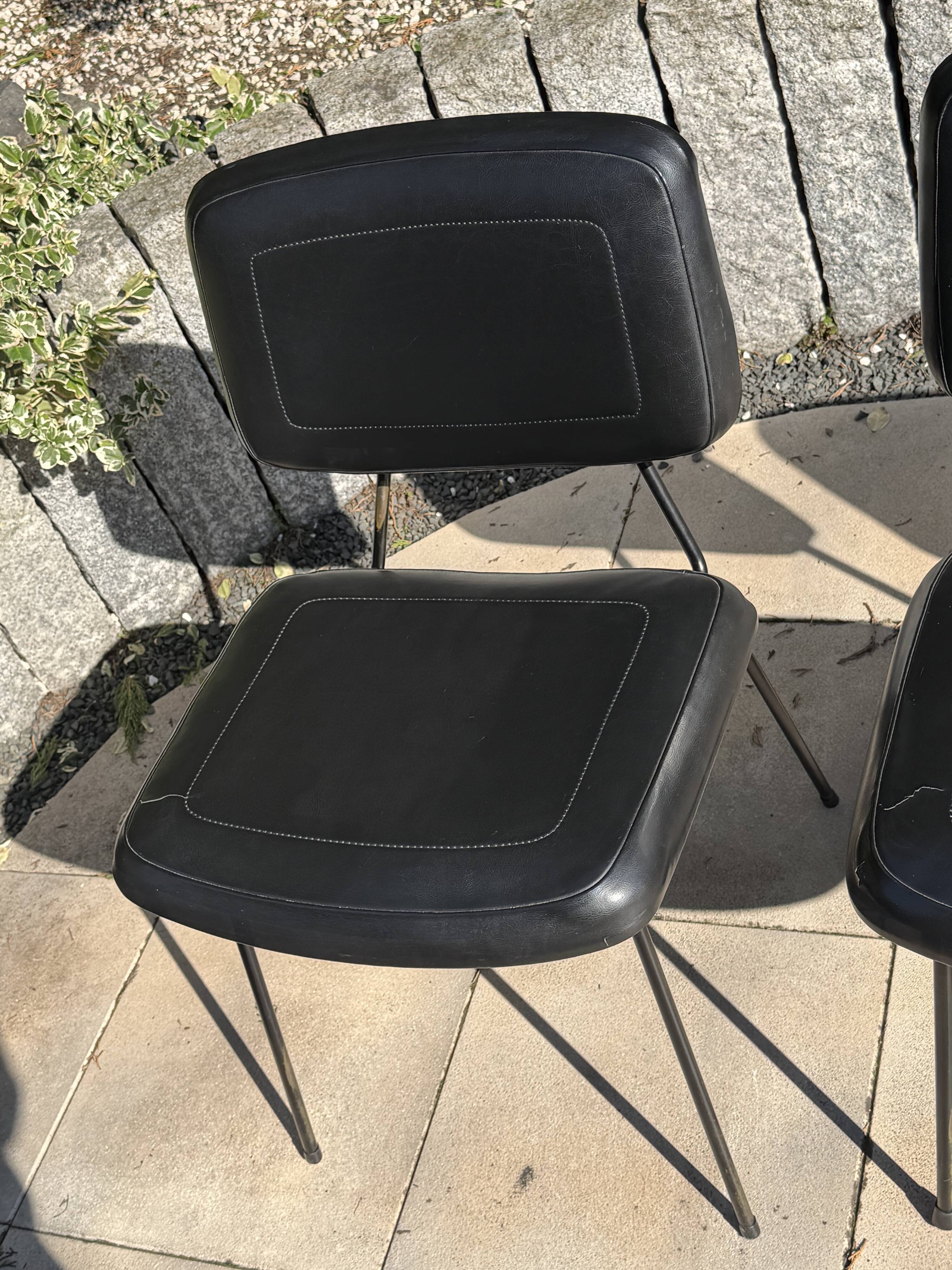 Set of 3 Pierre Paulin CM 196 chairs – Thonet – 1960s – vintage design
