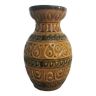 Vase ocre année 70 Bay Keramik