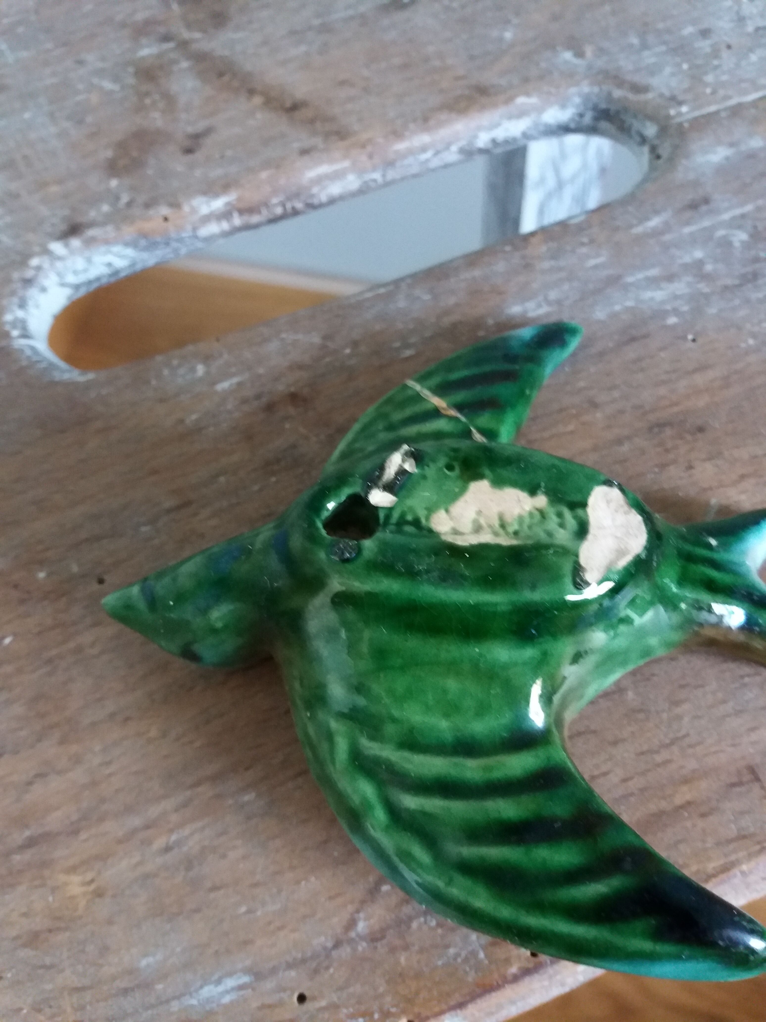 Ashtray Vallauris swallow bird