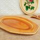 Ravier - plat Longchamp France moutarde - vintage