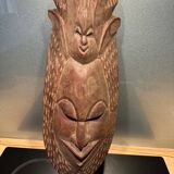 Masque art africain en acajou