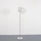 Lampadaire vintage italien "eye" en chrome, verre de Murano et marbre, 1970s