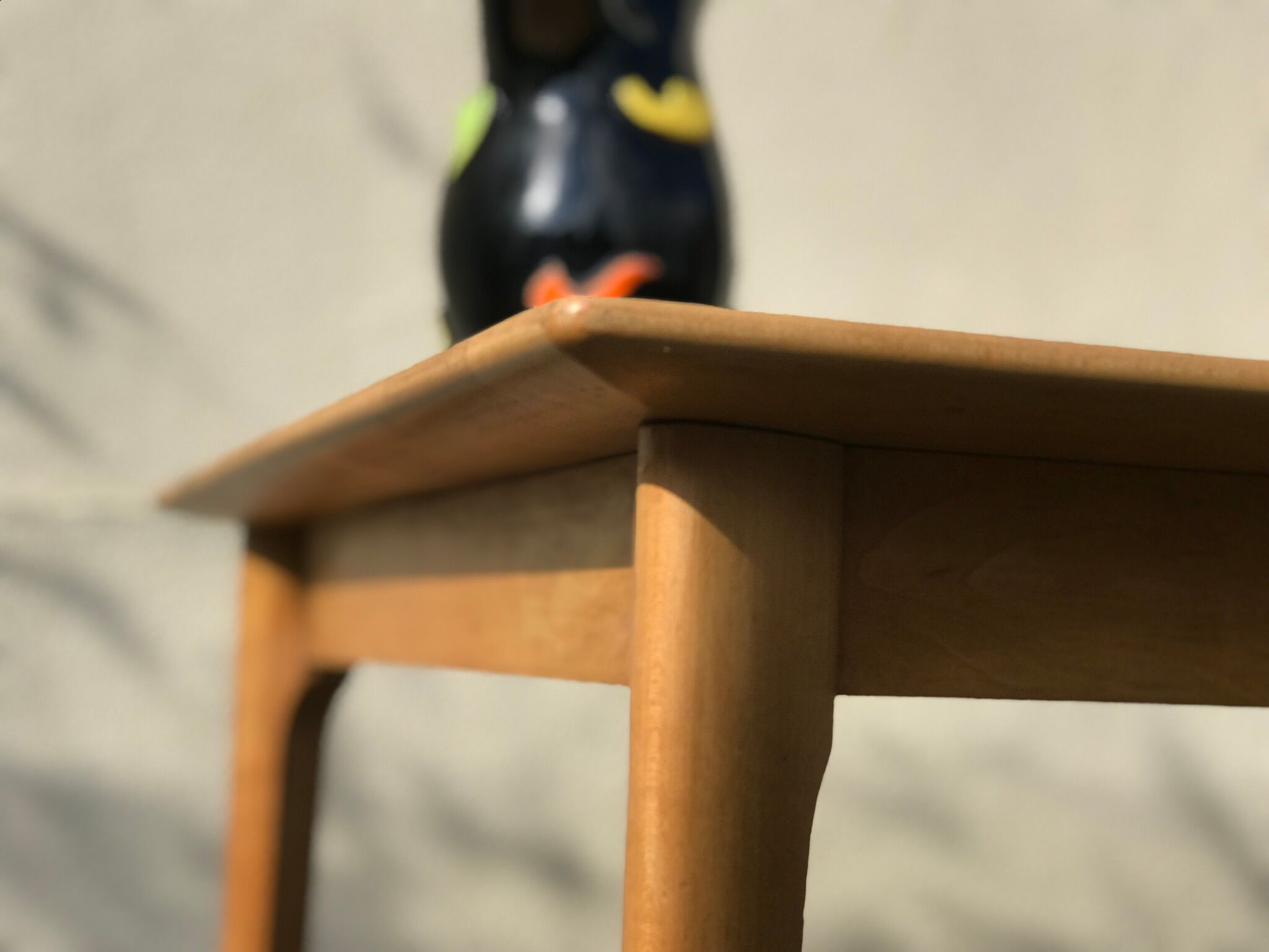 Vintage light wood coffee table