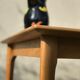 Vintage light wood coffee table