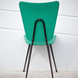 Chair in green skaï, 50