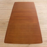 Danish rectangular teak extension table, 1970s