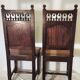 Pair of Breton chairs from the late 19th century.