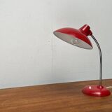 Red German table lamp mid-century 6786 by Christian Dell for Kaiser Idell, 1960s