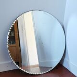 Round beveled mirror 59 cm