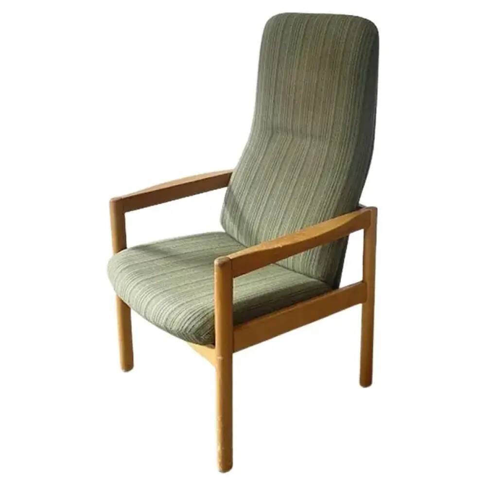 Scandinavian high-back lounge chair