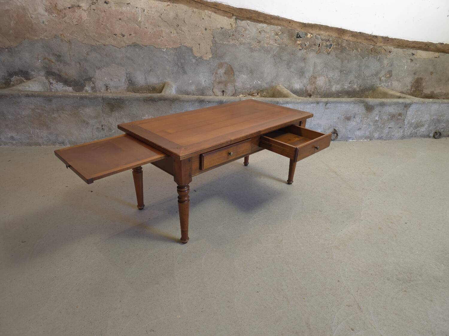 Cherry wood coffee table