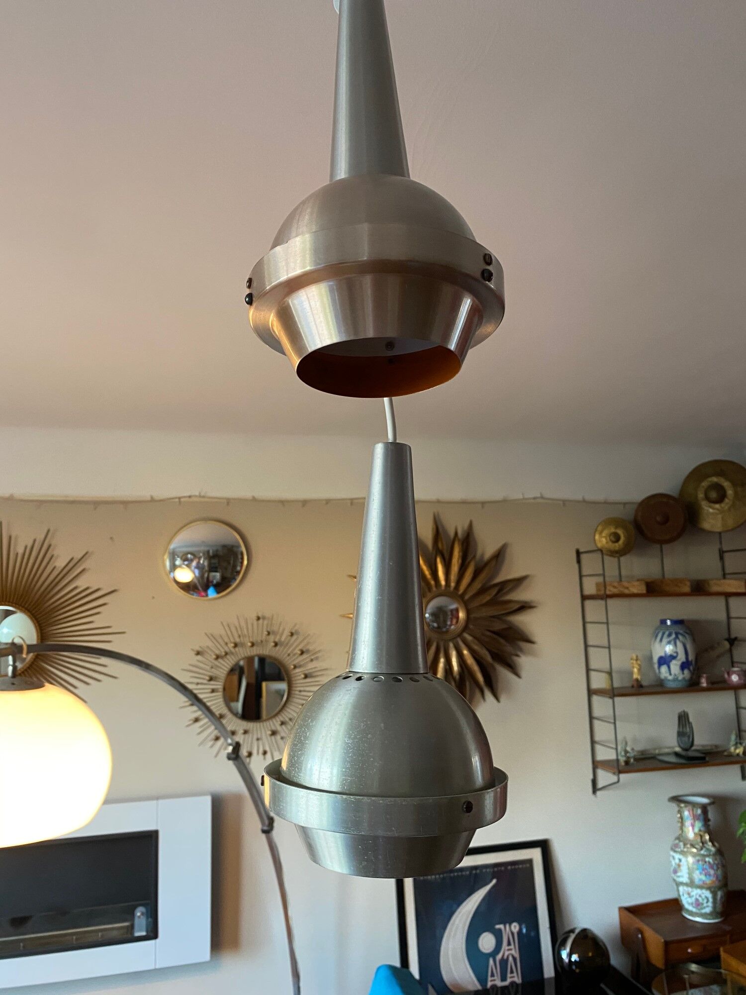 Pair of Swedish pendant lamps