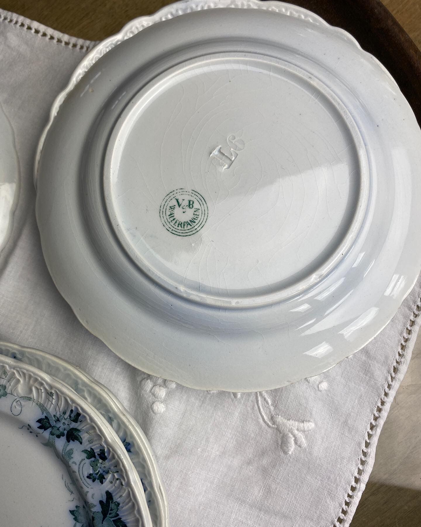 Old Villeroy and Boch entremet plates