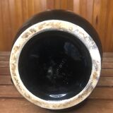 Old morvan small mass pitcher black & red ceramic vintage