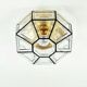 Glass and brass chandelier from the mid-century by Limburg, Germany, 1960s.