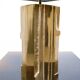 POLISHED/FROSTED BRONZE LAMP MICHEL MANGEMATIN FRANCE 1960