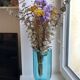Two-tone blue and amber vase 70s