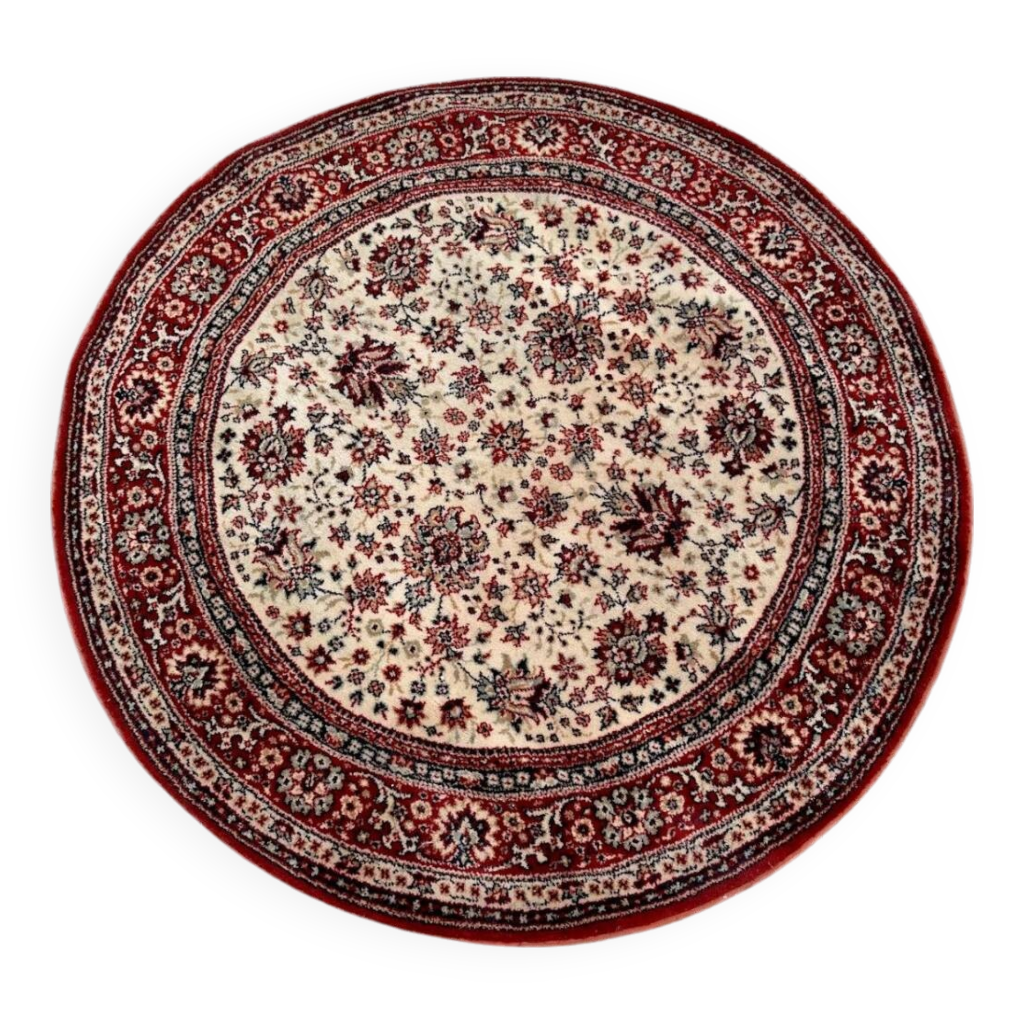 Round oriental rug