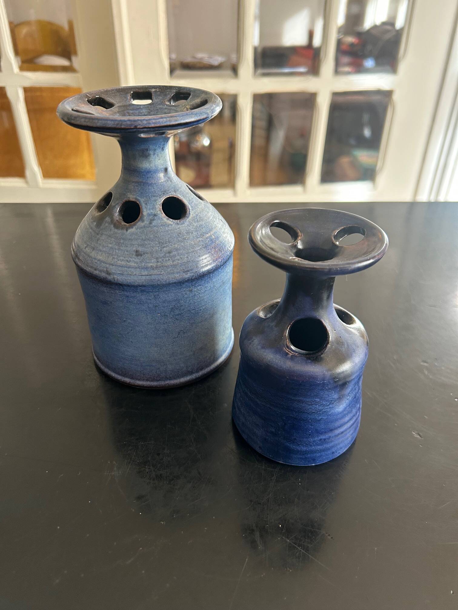 pair of Salins ceramic vases