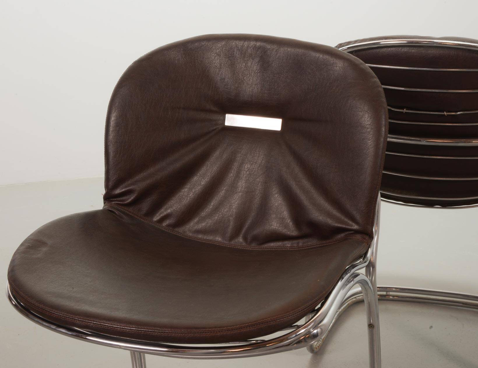 Gastone Rinaldi Italian Design 'Sabrina' Dining Chairs for Rima Italy 1970s