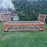Rattan bed 1960