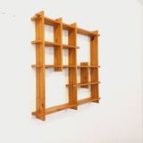 Vintage pine wall shelf, from the 80s