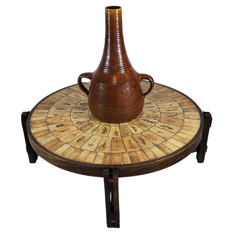 Accolay, Large Floor Lamp Base / Vase in Glazed Ceramic, 1960