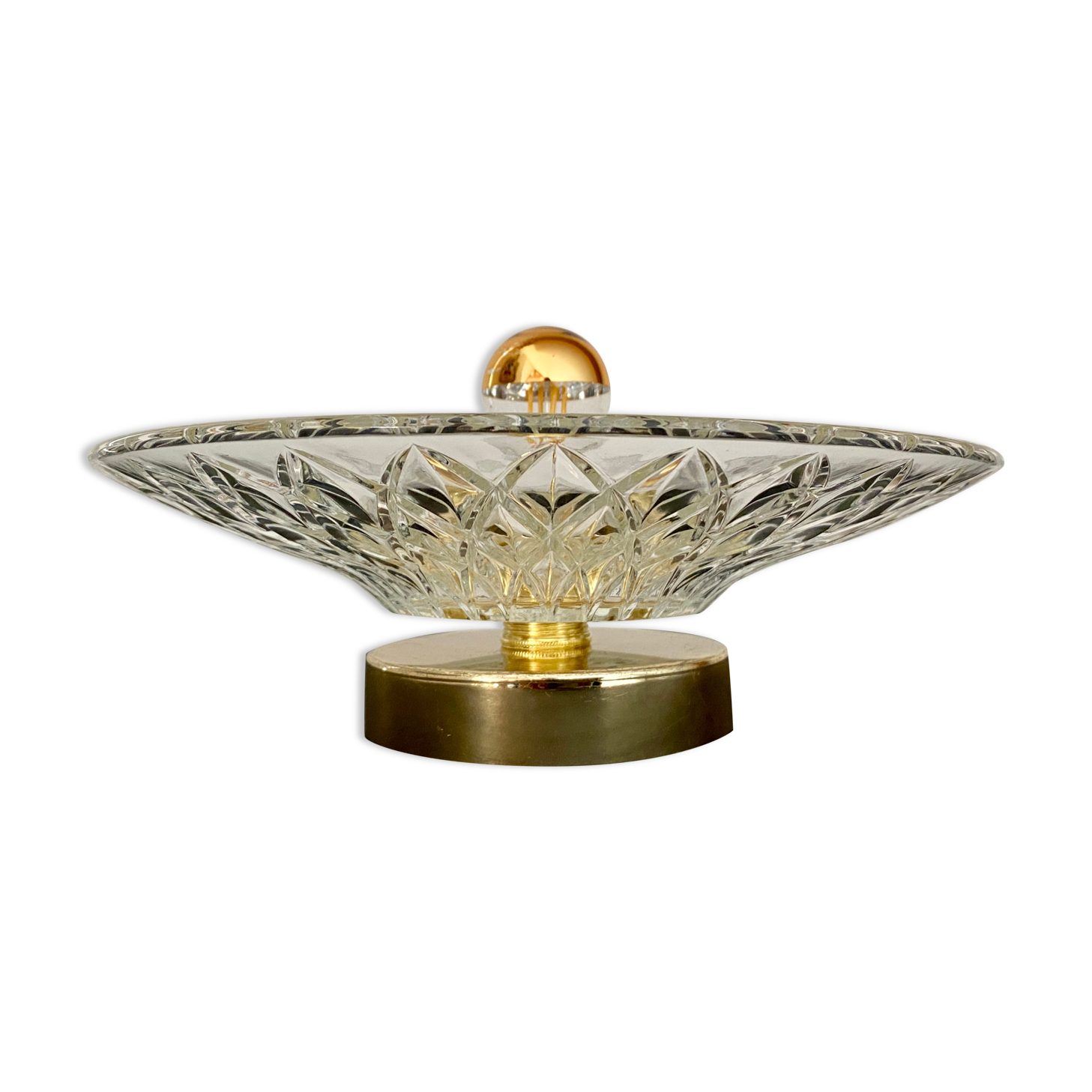 Vintage lampshade in chiseled glass