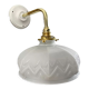 Applique vintage en opaline blanche