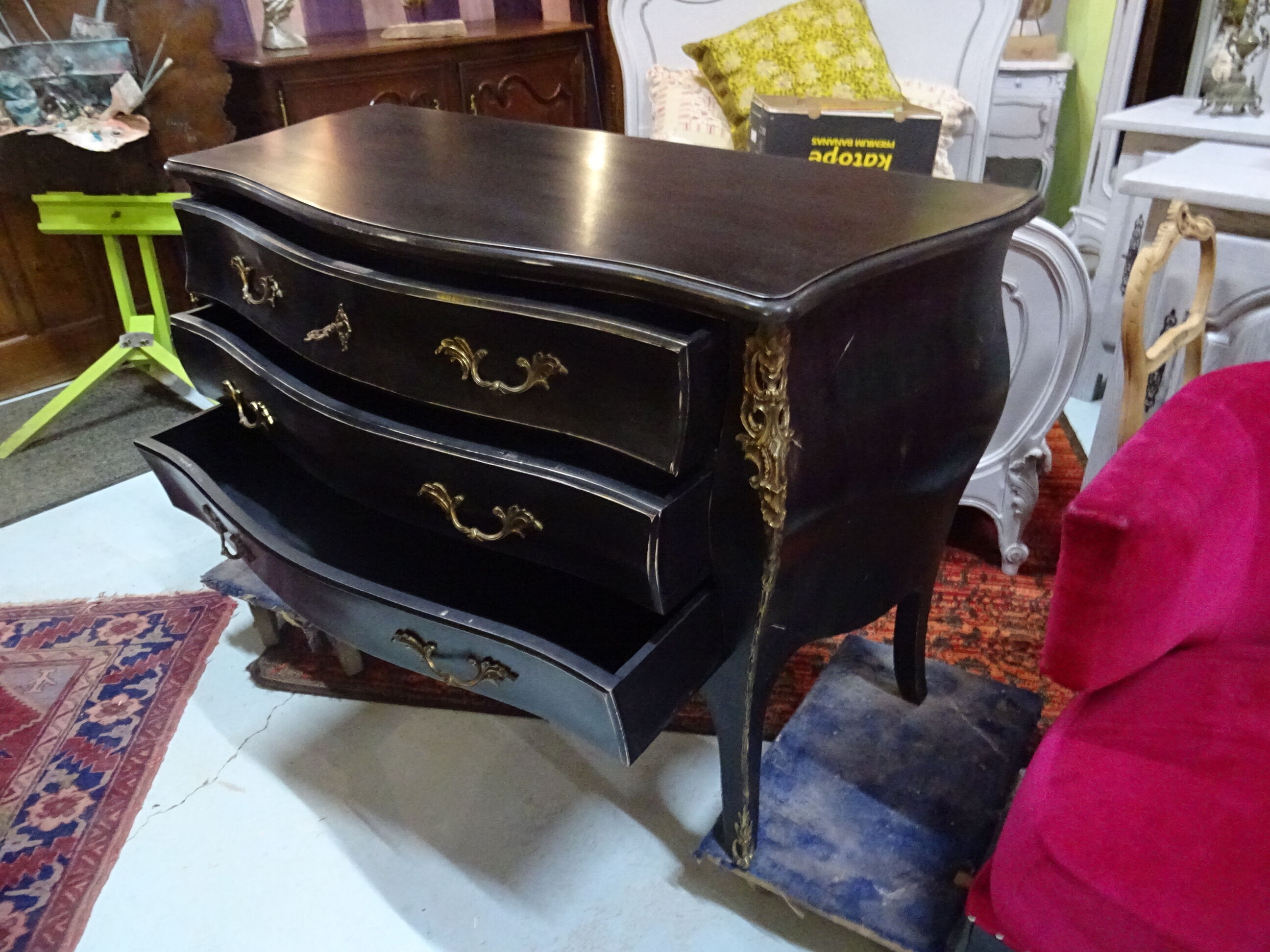 Blackened dresser