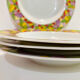 4 hollow porcelain plates pattern multico Lubiana