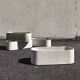 4 fibrecement planters by Eternit, design by Willy Guhl.