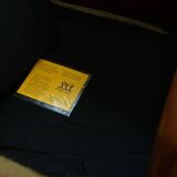 Large Vintage Sheepskin Leather Wingback Chair