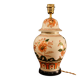 Spanish porcelain lamp hand-painted with floral patterns.