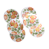 Set de 6 assiettes creuses Moulin des Loups, motif Ontario