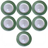 Assiettes plates vichy