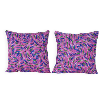 Lot de 2 housses de coussin turque vintage 41x41 cm