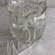 Vintage cut glass ball vase
