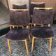 Chaises bois blond vintage années 60