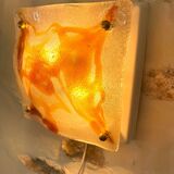 Mazzega two-tone glass wall lamp, Italy 1970s