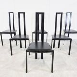 Vintage postmodern dining chairs, 1980s